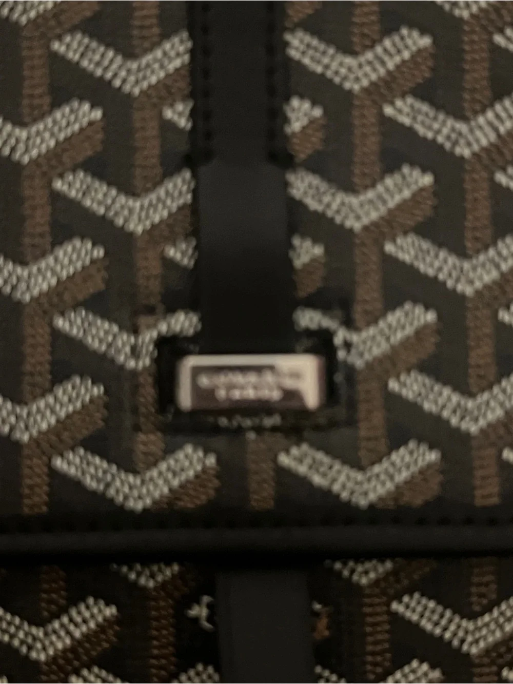 Goyard Black and Dark Brown Messenger Bag